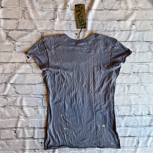 Fresh LA Y2K Stars T-shirt New NWT Medium Splattered Purple - Picture 4 of 7